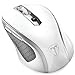 VicTsing MM057 2.4G Wireless Portable Mobile Mouse Optical Mice with USB Receiver, 5 Adjustable DPI Levels, 6 Buttons for Notebook, PC, Laptop, Computer - White primary