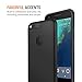 Trianium Google Pixel XL Case, [SnapOn Cases] - Black - Modern Classic Matte Finished Premium Protective Thin Case Bumper + Scratch Resistant Cases Hard Cover for Pixel XL 2016 (TM000086)