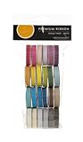 American Crafts Dot Grosgrain Ribbon Value Pack 24 1-Yard Spools, Color Set 1