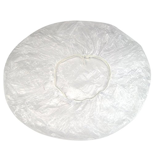 TOOGOO(R) 40pcs Disposable one-off Clear Spa Hair Salon Home Shower Bathing Elastic Caps