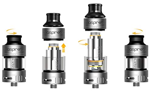 Aspire Cleito 120 Pro Tank 2 ml Sub-Ohm-Clearomizer-Zerstäuber (Edelstahl) Kein Nikotin oder Tabak – Bild 3