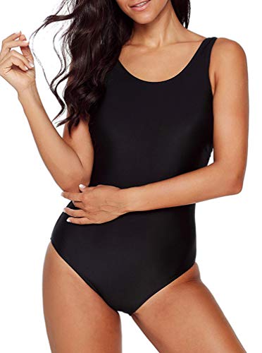 Leslady-Badeanzug-Damen-Bauchweg-Figurformend-Push-up-Groe-Gren-Sportlich-Beachwear-Bademode-Strandmode