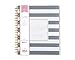 Blue Sky Day Designer for 2018 Daily & Monthly Planner, Twin-Wire Binding, 8' x 10', Navy Stripe