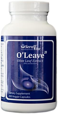 O'leave, Olive Leaf Extract, 20% Oleuropein Standardized, 200 Vegetable Capsules, 500 Mg Each