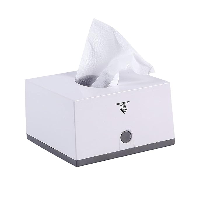 TARGET HYGIENE Pop Up Table Top Tissue Box Dispenser Holder with Lock 1