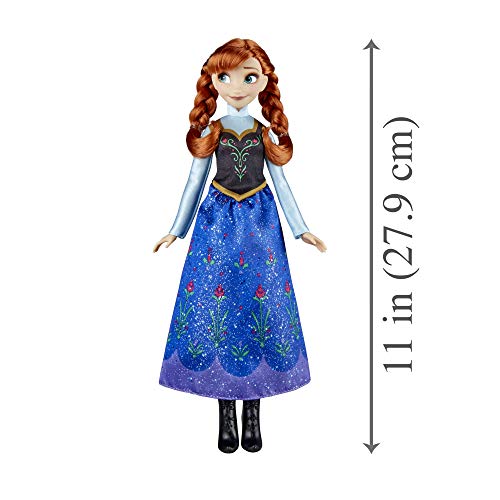 Disney Die Eiskönigin Anna Modepuppe, Kleid und Schuhe inspiriert durch Disneys Die Eiskönigin, für Kinder ab 3 Jahren – Bild 8