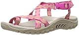 Skechers Women's Reggae Haystack Toe Ring Sandal, Fuchsia/Amp; Natural, 11 M US