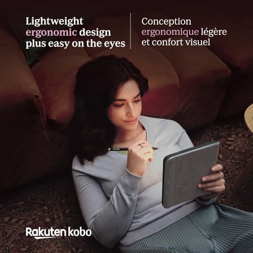 Kobo Libra Colour | eReader | 7” Glare-Free Colour E Ink Kaleido™ 3 Display | Dark Mode Option | Audiobooks | Waterproof | White