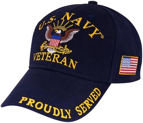 Ronald Reagan USS CVN 76 Commissioning Baseball Cap with Gold Leaf