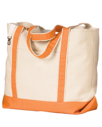 HYP-16 oz. Beach Tote~Natural/Orange