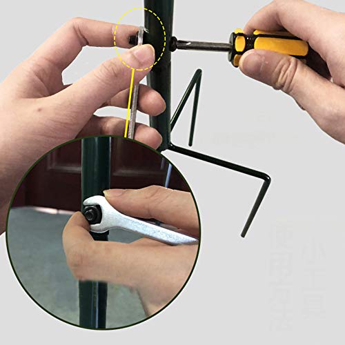 LBSY Rosenbogen aus Metall, mit Bänken, Höhe 6,8 Ft X Breite 3,7 Ft, Kann für Gartenpavillons für Verschiedene… – Bild 6