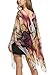 Zeagoo Womens Fall Floral Batwing Sleeve Beach Loose Blouse Tunic Tops (One Size, Purple Floral)