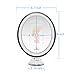 Terresa 7X Magnifying Lighted Makeup Mirror with Suction Cup - Lightweight Travel and Oval Design Bathroom Shower Mirror with Lights and Magnification - Standing or Wall Mounted