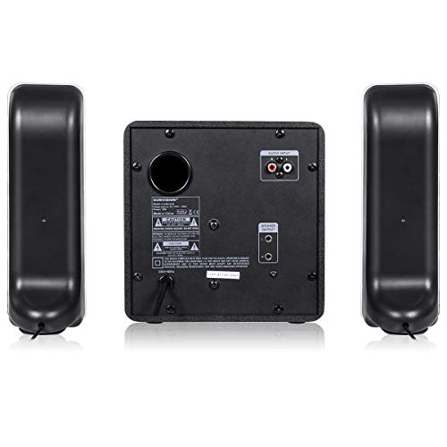 Sumvision-Ncube-Pro-2-LED-Bluetooth-50-Enhanced-Data-Rate-Designer-Stereo-Multimedia-Wireless-Speaker-21-with-Bass-Boost-Subwoofer-for-PC-Gaming-Laptops-Android-iPhones-iPads-iMac