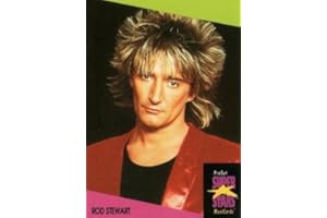 SPORTS MEMORABILIA Rod Stewart trading card (British Rock Singer) 1991 Proset Super Stars Musicards UK #135