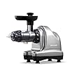 BioChef-BCAX-Axis-Slow-Juicer-Stainless-Steel-150-W BioChef Axis Cold Press Juicer/Horizontal Masticating Slow Juicer (Wide Mouth) with 20 Year Warranty for Wheat Grass…