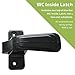Ideal Security Door Handle for Storm and Screen Doors, Black (2-Piece Set)