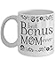 Ransalex Bonus Mom Gifts - Stepmom Coffee Mug - Step Mom Mother-in-Law Novelty Tea Cups with Quotes (11oz, white)