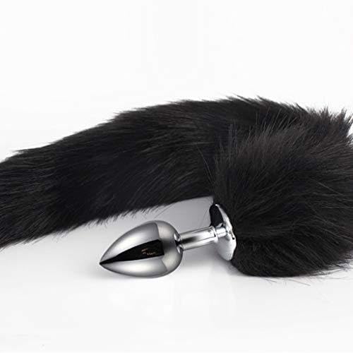 Handsome Cock Black Fox Tail Butt Plug