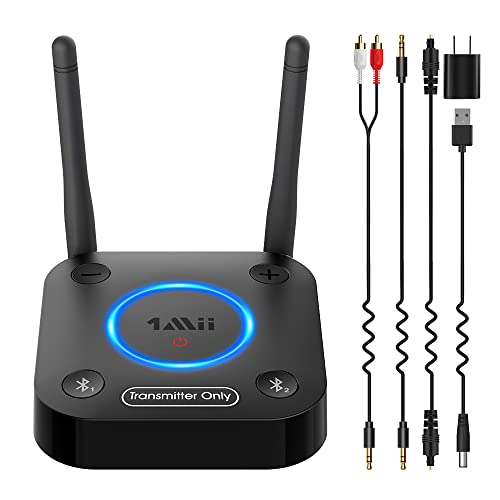 1Mii B06TX Bluetooth 5.2 Transmitter for TV to Wireless Headphone