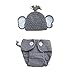 WuyiMC Clearance 2pcs Newborn Cute Stretchy Knit Photo Baby Hat+Shorts Costume Photography Props (B)