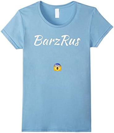 Womens BarzRus Emoji Face Karate Font Rappers T-Shirt In All Sizes Large Baby Blue
