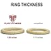 Fury Fitness Olympic Rings - Gymnastics and Crossfit - Made of Real High-Grade Wood - Use These Rings for Home or Gym Exercise Workouts
