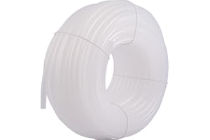 EASTMAN EZ-FLO 1/4 Inch ID (3/8 Inch OD) White Polyethylene Tubing, 100 Foot Length, 98634