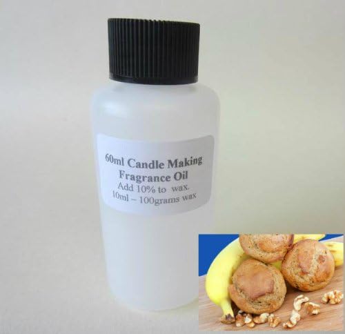 whicksnwhacks ® 60ml BANANA NUT MUFFIN Candle Making Fragrance Oil. All CLP Compliant Documents available.