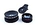 GoStellar Universal 2 in 1 Professional HD Camera Lens Kit for Smartphones and Tablets - 0.45x Super Wide Angle + 10x Super Macro (Optical Glass/Increased Transparency)