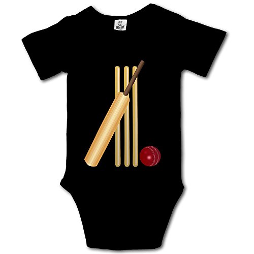 V5DGFJH.B Baby Toddler Climbing Bodysuit Crickets and Cricket Bat Infant Climbing Short-Sleeve Onesie Jumpsuit - Thumbnail 7