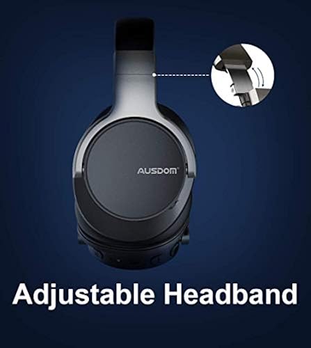 Ausdom Anc8 Active Noise Cancelling Bluetooth Headphones, Over Ear