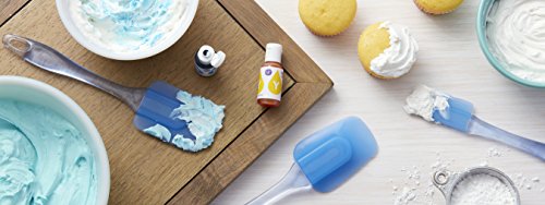 Wilton 570-1121 Easy Flex 3-Piece Silicone Spatula Set, Blue