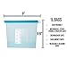 JSD 6 Pack Reusable Silicone Food Storage Bags | Leak Proof | Air Tight Seal | Food Saver | Eco-Friendly Food Preservation Bags | Works Great For Heating | Steaming | Freezing | 2 FREE EXTRA SEALERS