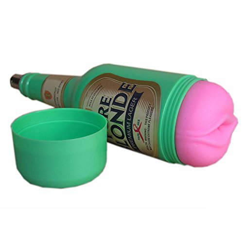 Sexbaby Beer Bottle Aircraft Pocket Pussy Glass Flexible Vagina and Anal Sex Toys Products for Sex Machine for Men Masturbation