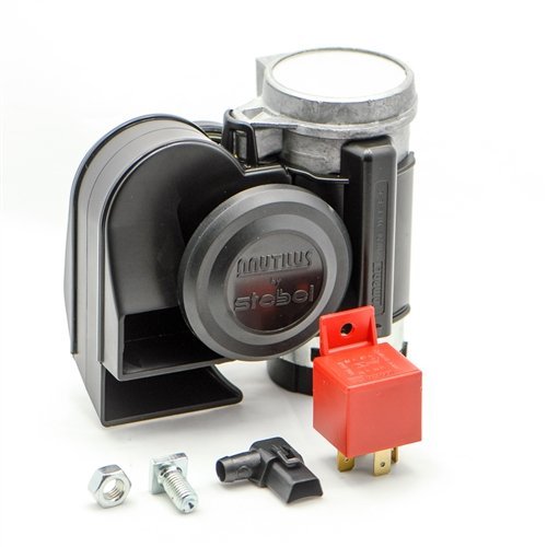 Stebel 11690019 - Nautilus Compact Mini Air Horn Black by Stebel
