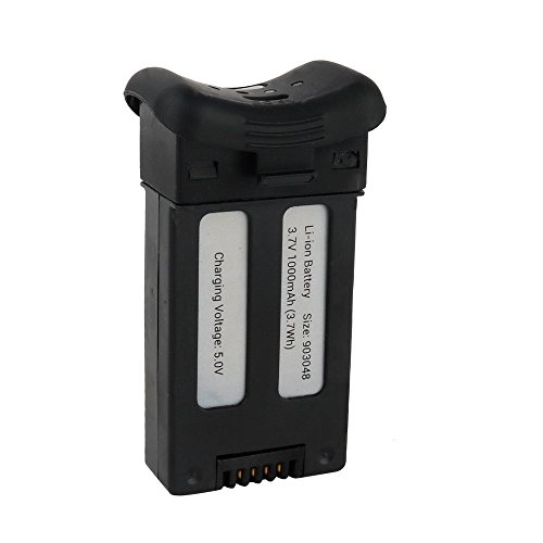 Maonet❤️ 3.7V 1000mAh Drone Li-Po Battery Quadcopter Battery Parts Aircraft for SJ S20W (Black) - Thumbnail 2