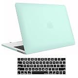 ProCase MacBook Pro 13 Case 2019 2018 2017 2016 Release A2159 A1989 A1706 A1708, Hard Case Shell Cover and Keyboard Skin Cover for Apple MacBook Pro 13 Inch with/Without Touch Bar -Clear Green