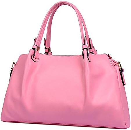 YANXI Women Top Handle fashion Satchel Handbags Lady Shoulder Bag Messenger Tote Bag Top Purse (Pink)