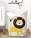 3 Sprouts Baby Laundry Basket for Nursery - Hamper with Handles/Lid, Large Storage Basket, Toy Bin, Room Decor - Kids Hamper, Baby Clothes Storage Organizer, Lion