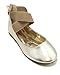 BellaMarie Girl Kids Dress Ballet Ankle Strap Flats Slip On Shoes