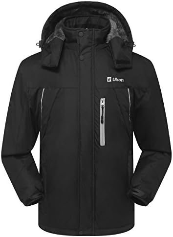 Ubon Mens Waterproof Windproof Outdoor Snow Jacket Ski Fleece Jacket