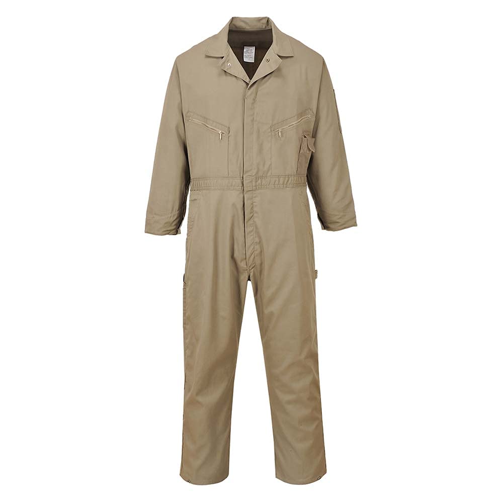 Portwest Dubai Cotton Coverall, Size: S, Colour: Khaki, C812KHRS