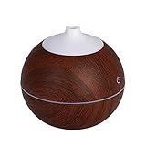 OYJJ LED Round Mouth Wood Grain humidifier Atomizer
