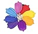 DreamLily Women's Fashion 3 Pcs Hawaiian White Plumeria Flower Foam Hair Clip Balaclavas for Beach (Cosmos(1 Piece))