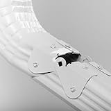 Zip Hinge - 4 Pack - Downspout Extension Gutter Hinge - Fits 2x3, 3x4, 5 inch, 6 inch - Universal Fit - Made in The USA