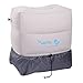 kilofly Inflatable Foot Rest Adjustable Car Plane Leg Air Travel Pillow + Pump