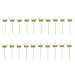 JANOU Gold Glitter Crown Cake Cupcake Topper for Wedding Party Decoration Pack 20pcs