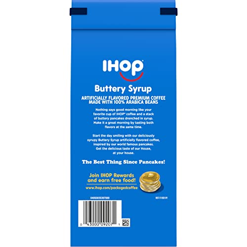 IHOP BUTTERY SYRUP FLAVORED GROUND COFFEE, 11 OZ BAG