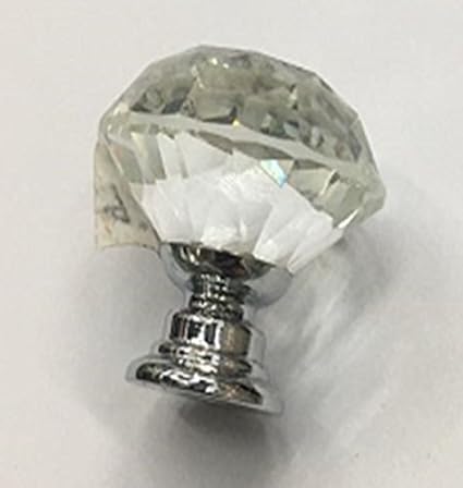 Juvale Crystal Glass Knobs 10 Pieces Of Clear Diamond Shape Pull